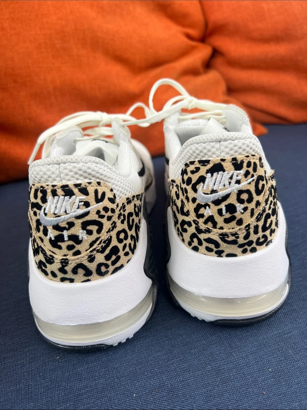 Nike Women’s White & Leopard Accent Air Max Sneakers